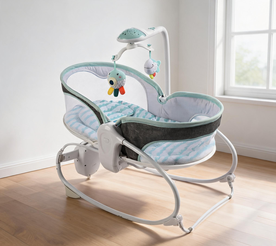 Automata Rocking Smart Sensing Infant Rocking Cot with Auto Swing & Cry Sensor